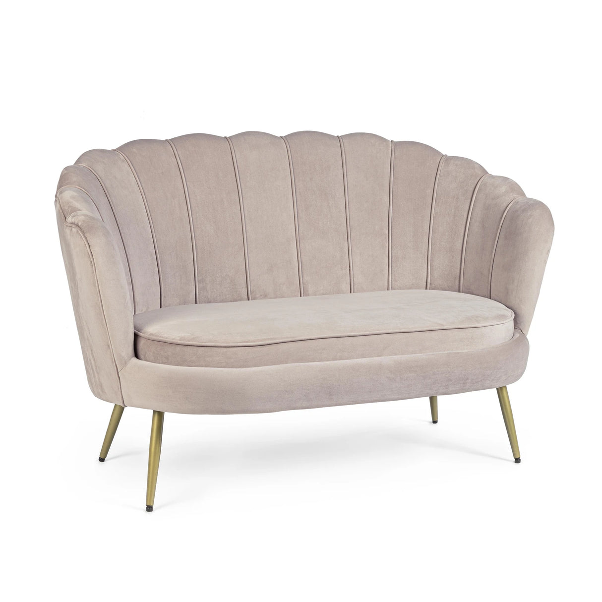 Sofa 2-Sitzer Giliola Hellgrau - ZEN ZONE Furniture