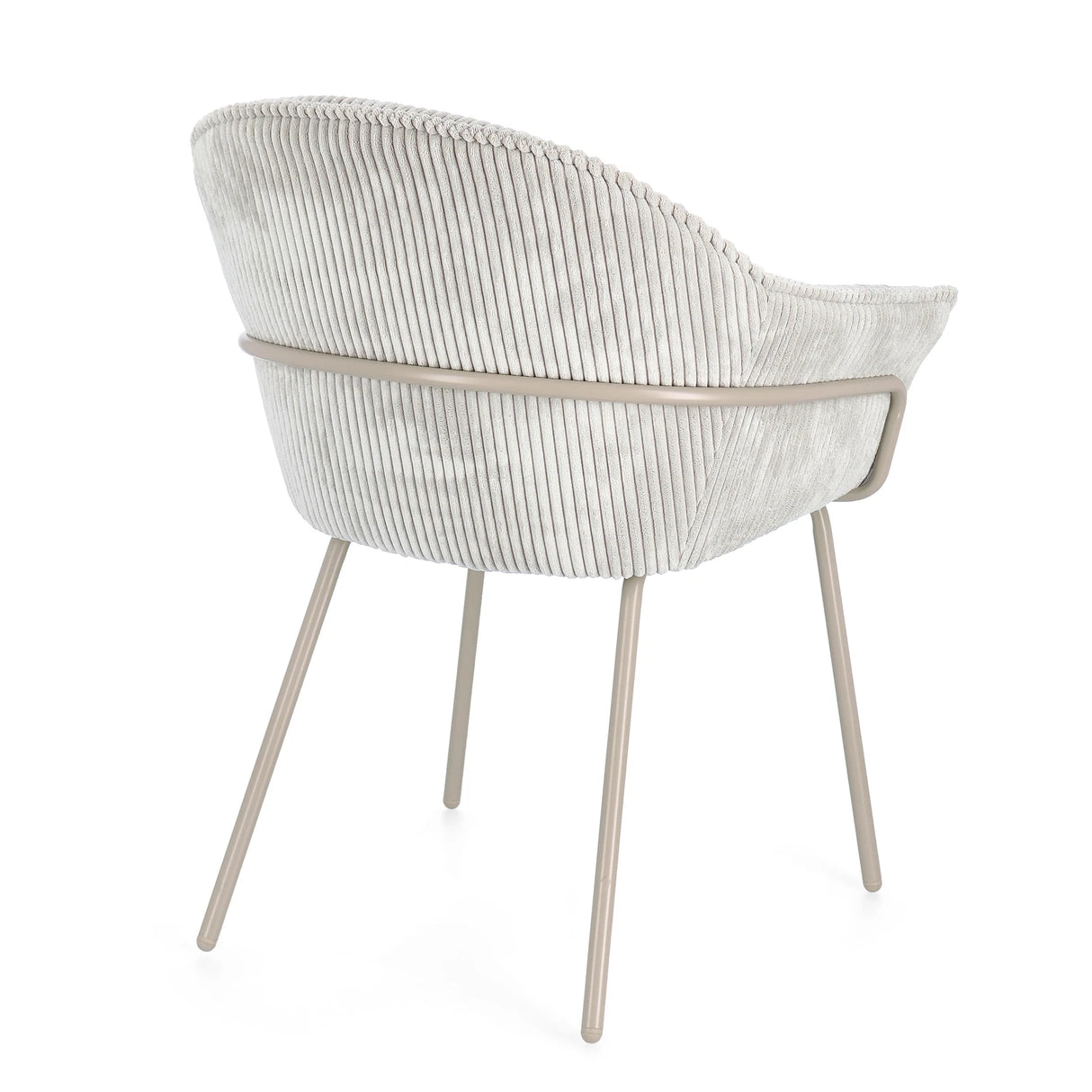 Essstuhl mit Armlehne Cassidy Warm/Hellgrau - ZEN ZONE Furniture