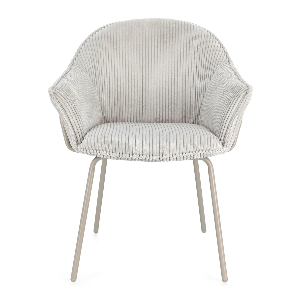 Essstuhl mit Armlehne Cassidy Warm/Hellgrau - ZEN ZONE Furniture