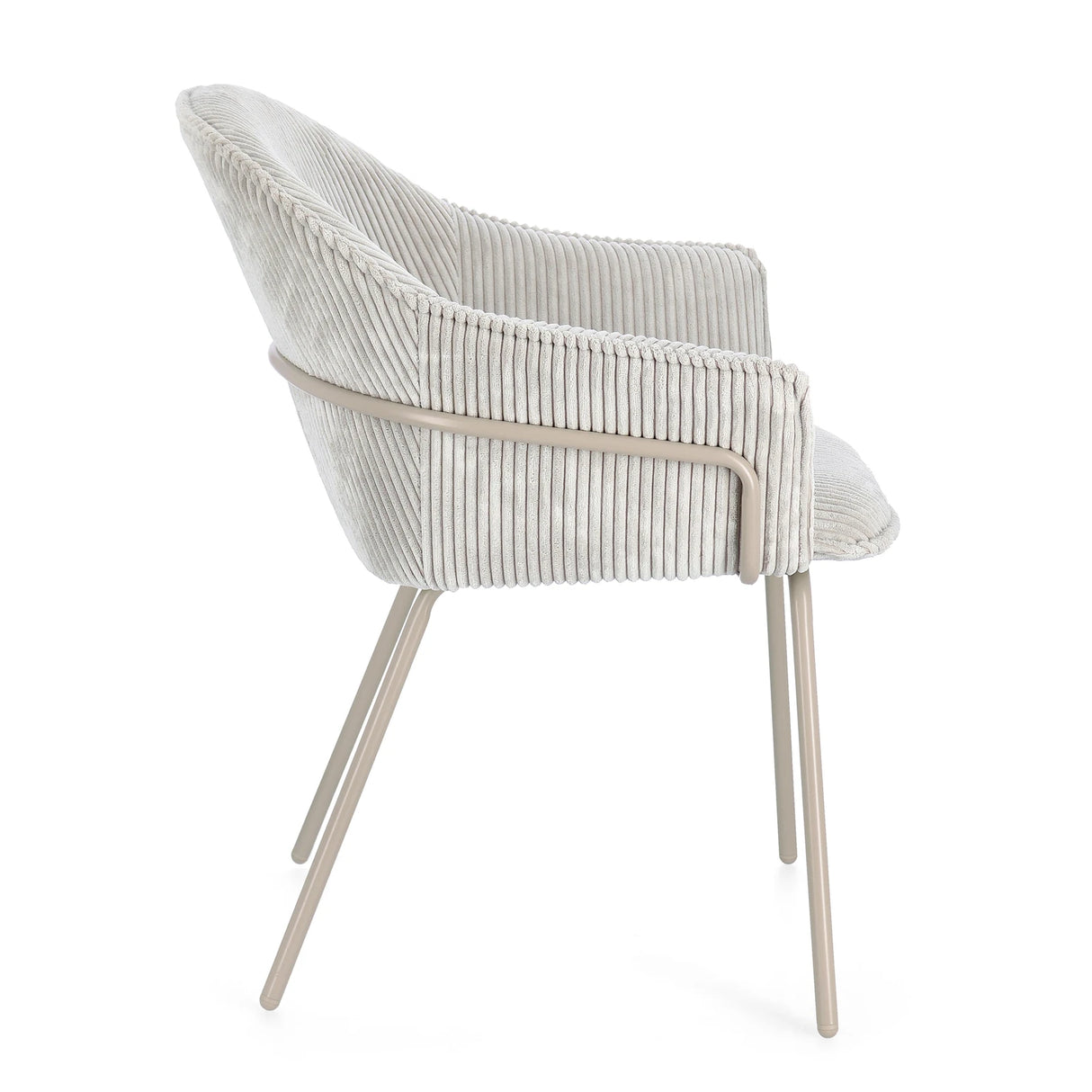 Essstuhl mit Armlehne Cassidy Warm/Hellgrau - ZEN ZONE Furniture