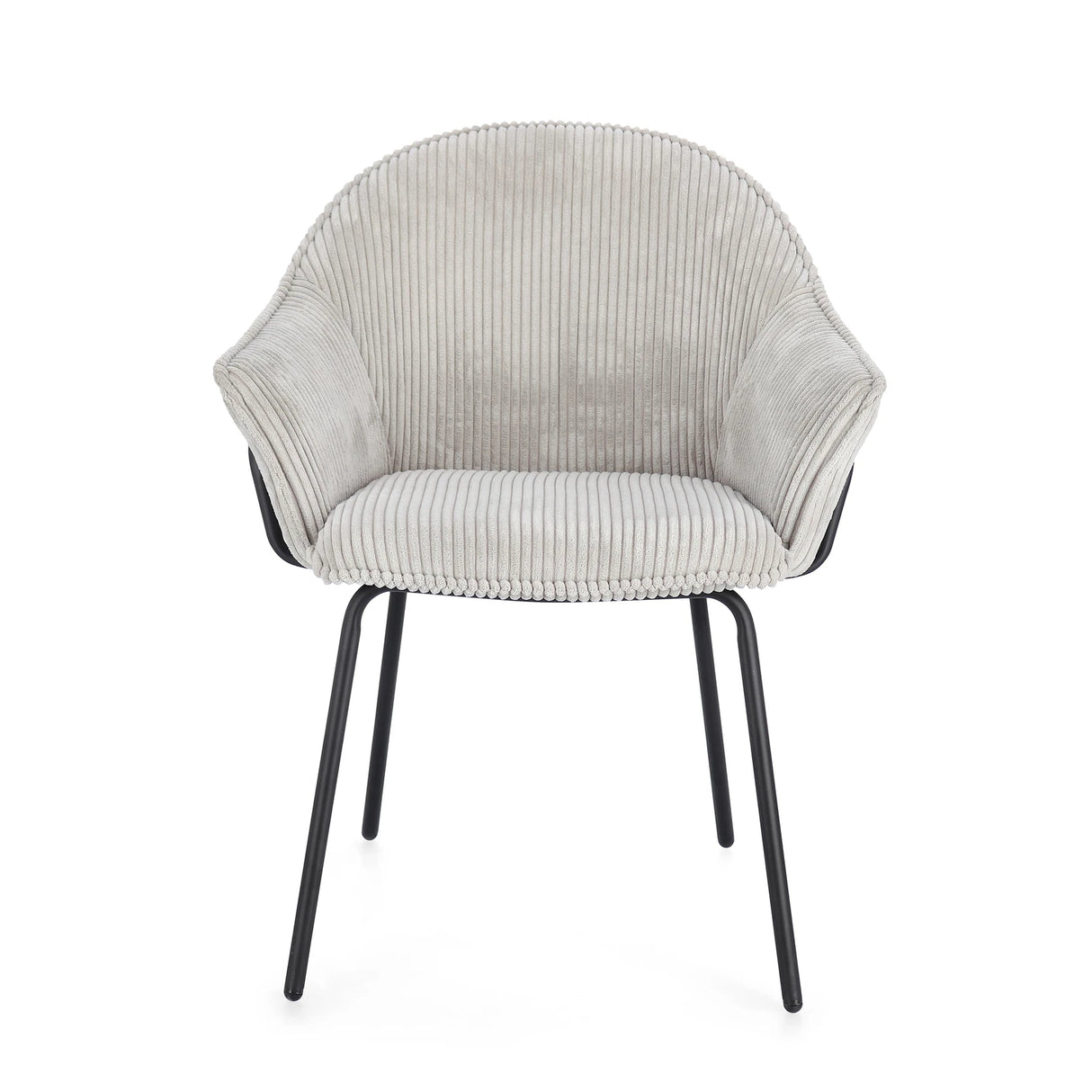 Essstuhl mit Armlehne Cassidy Schwarz/Hellgrau - ZEN ZONE Furniture