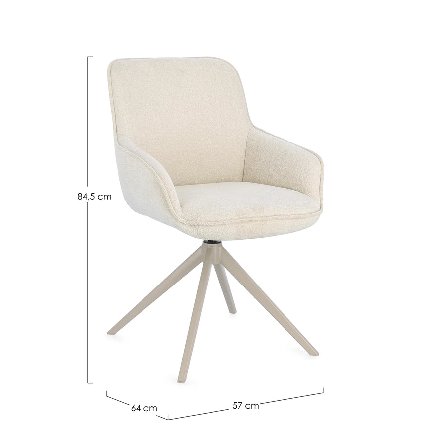 Essstuhl mit Armlehne Matilda Moon - ZEN ZONE Furniture