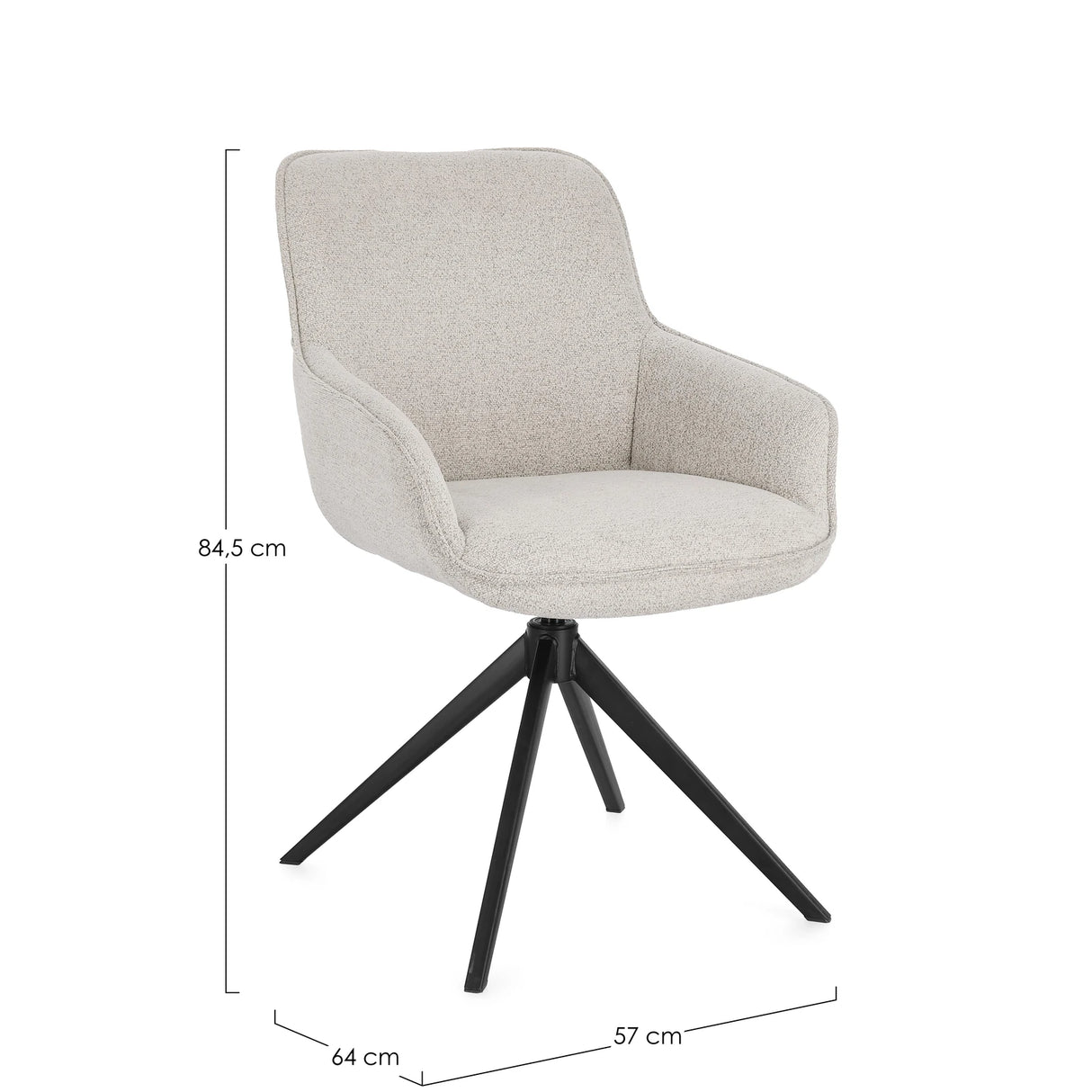 Essstuhl mit Armlehne Matilda Rainy - ZEN ZONE Furniture