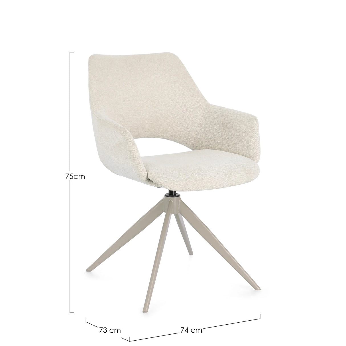 Essstuhl mit Armlehne Vivian Moon - ZEN ZONE Furniture