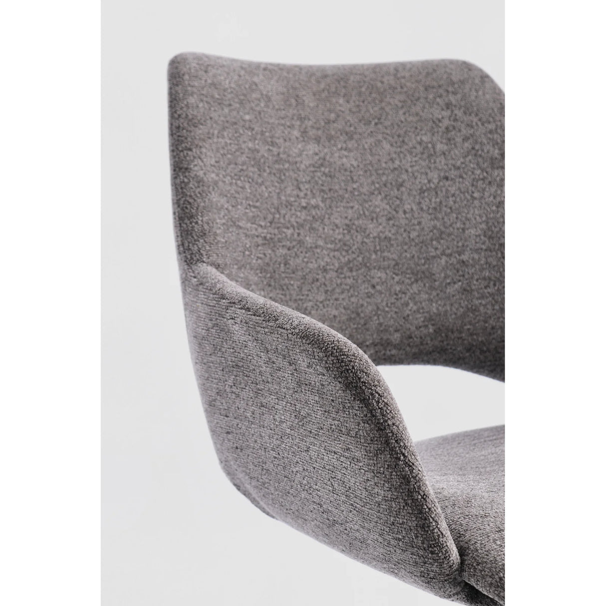 Essstuhl mit Armlehne Vivian Grau - ZEN ZONE Furniture