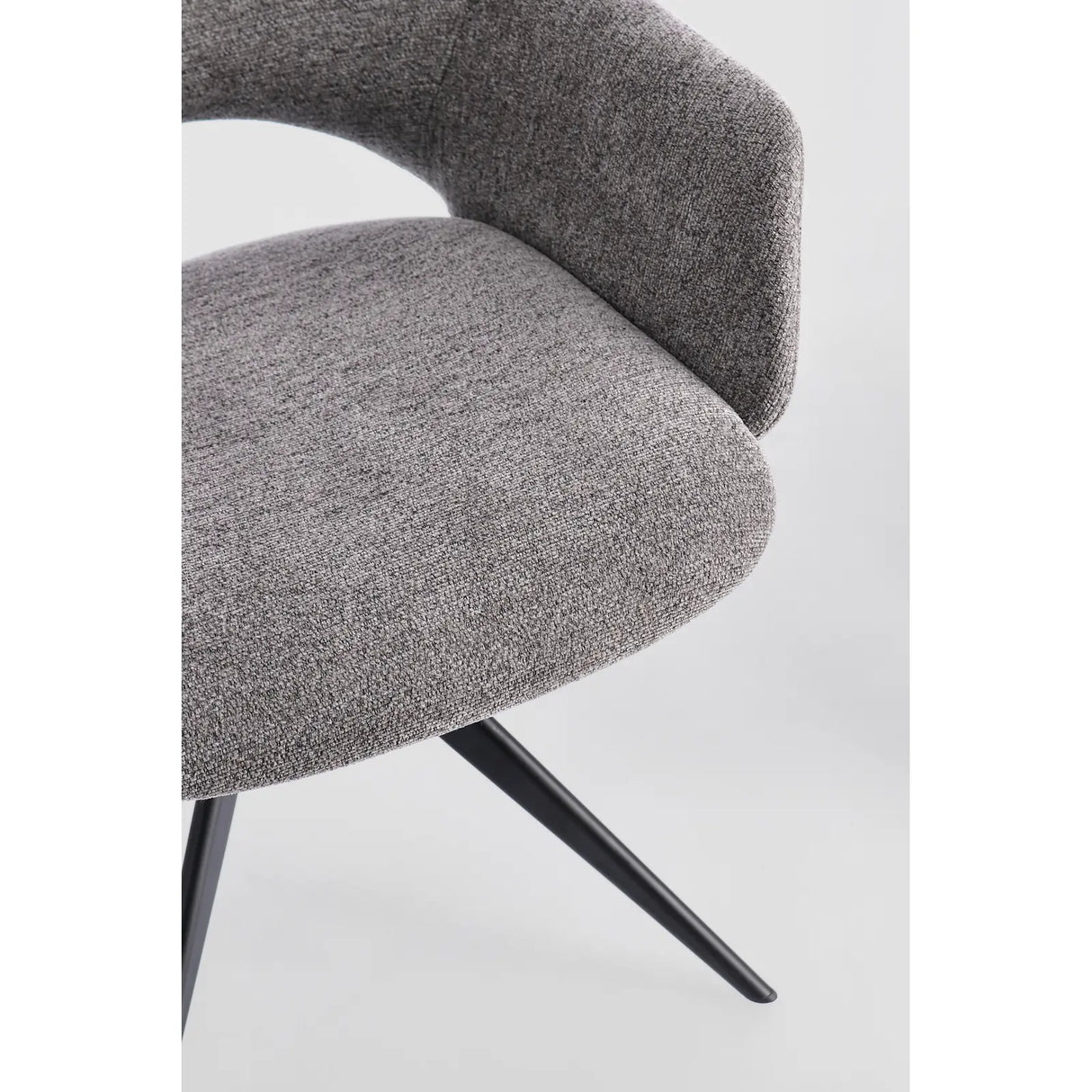 Essstuhl mit Armlehne Vivian Grau - ZEN ZONE Furniture