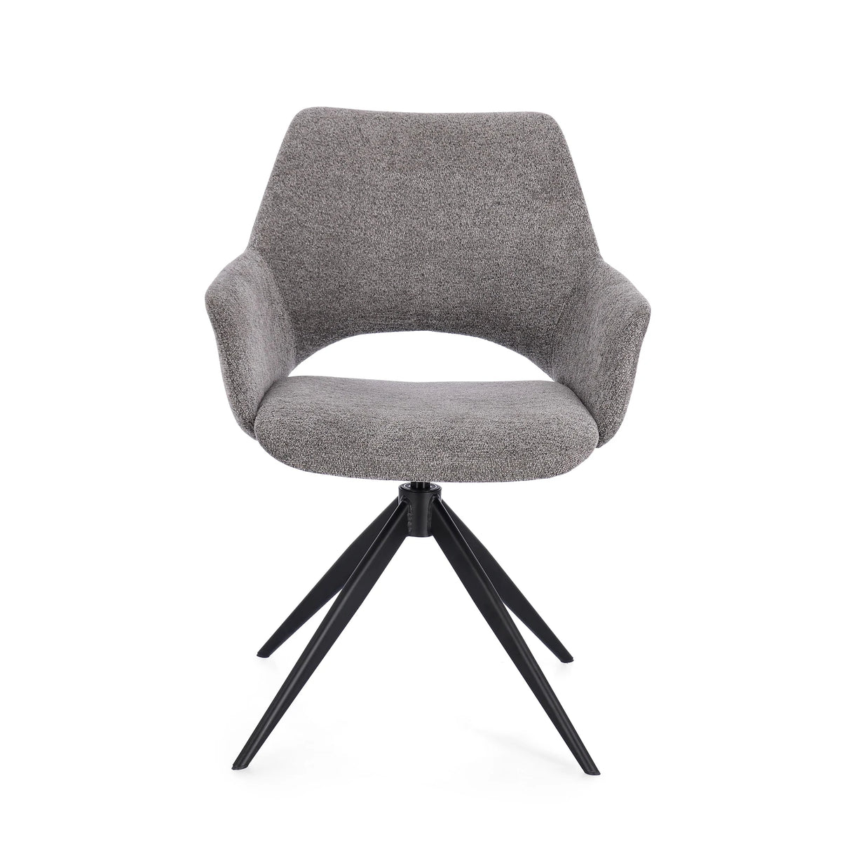 Essstuhl mit Armlehne Vivian Grau - ZEN ZONE Furniture