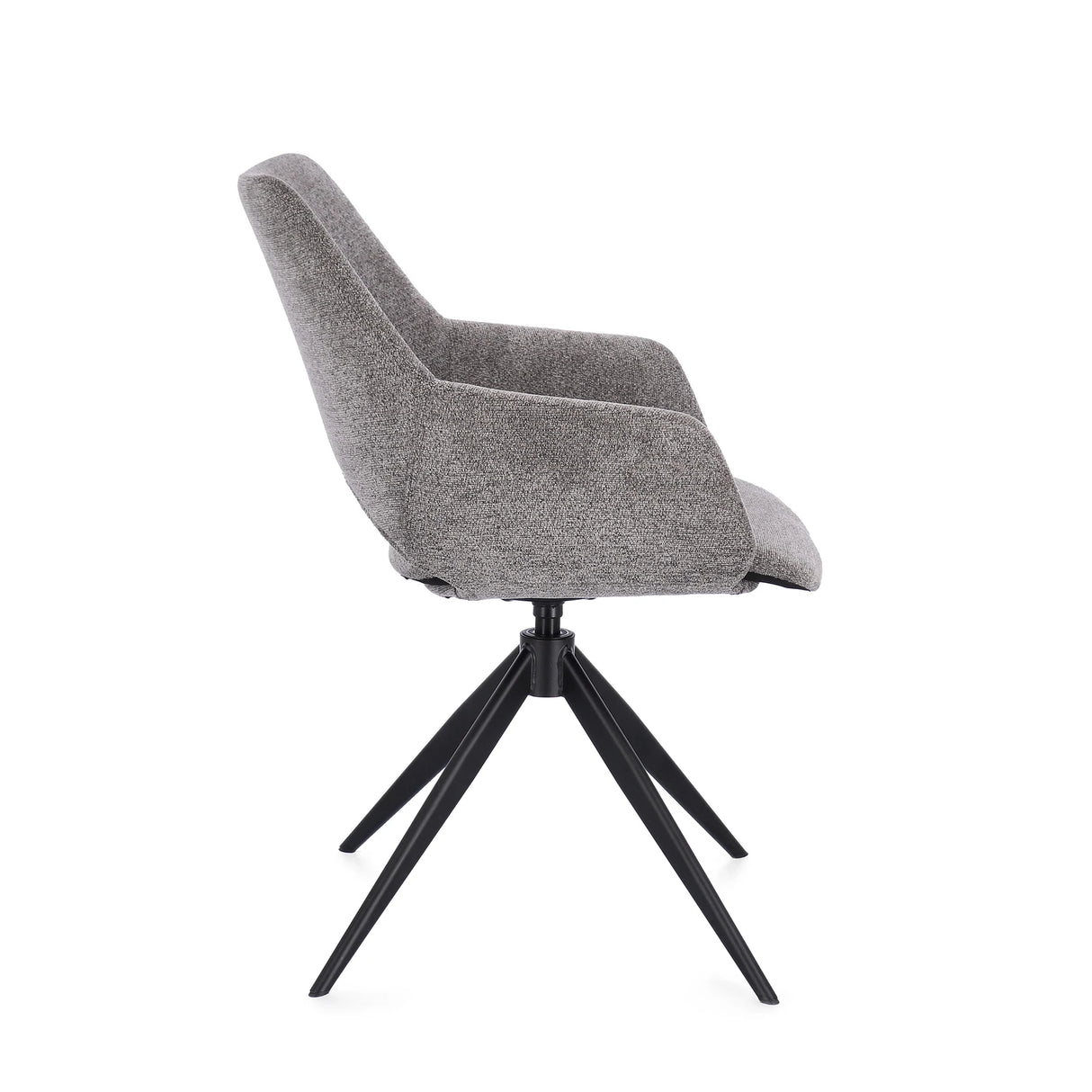 Essstuhl mit Armlehne Vivian Grau - ZEN ZONE Furniture