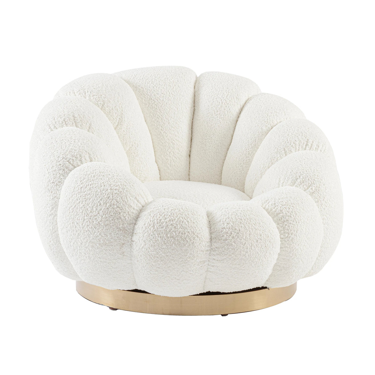 Drehsessel Florel Weiß - ZEN ZONE Furniture