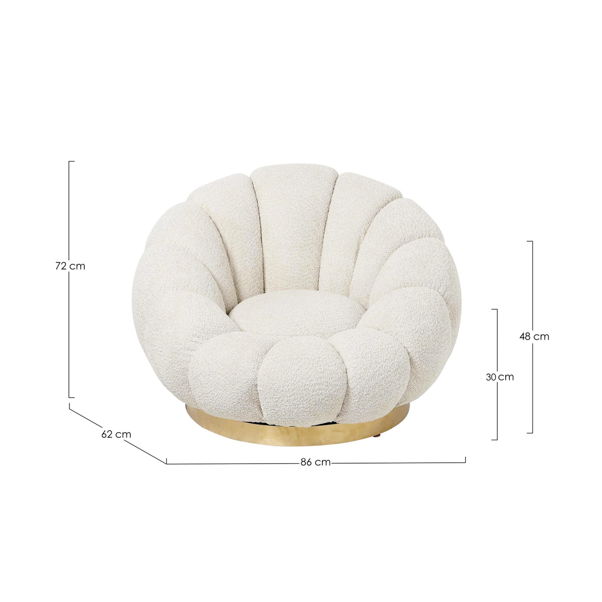 Drehsessel Florel Nat - ZEN ZONE Furniture