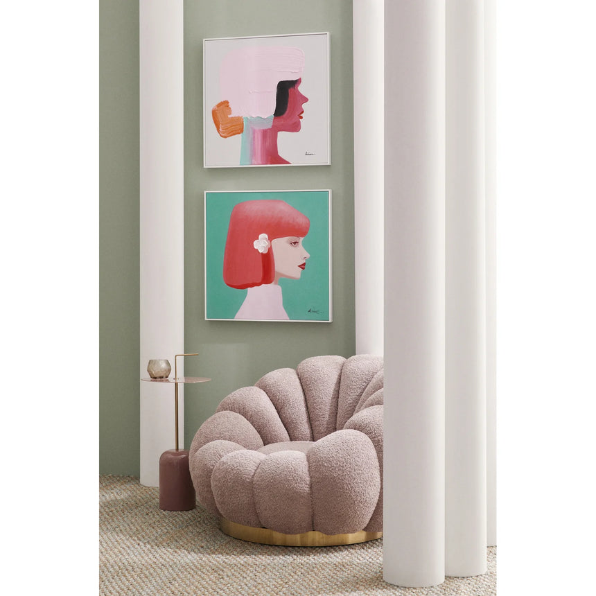 Drehsessel Florel Altrosa - ZEN ZONE Furniture