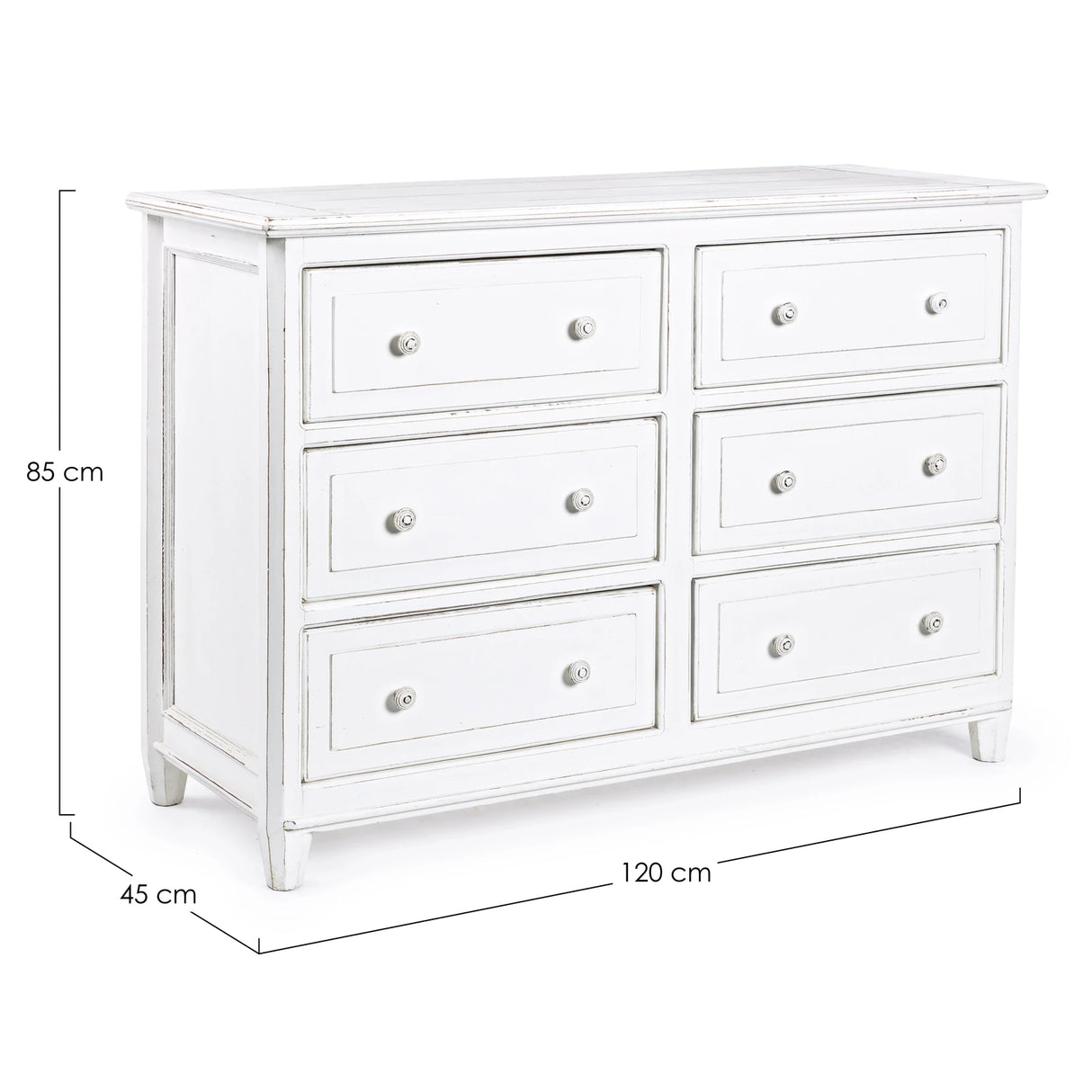 Kommode mit 6 Schubladen Colette - ZEN ZONE Furniture