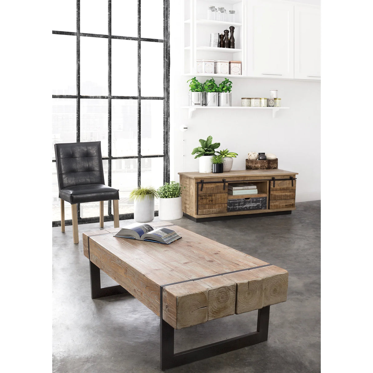 TV Sideboard Tudor mit 2 Türen und 1 Schublade - ZEN ZONE Furniture