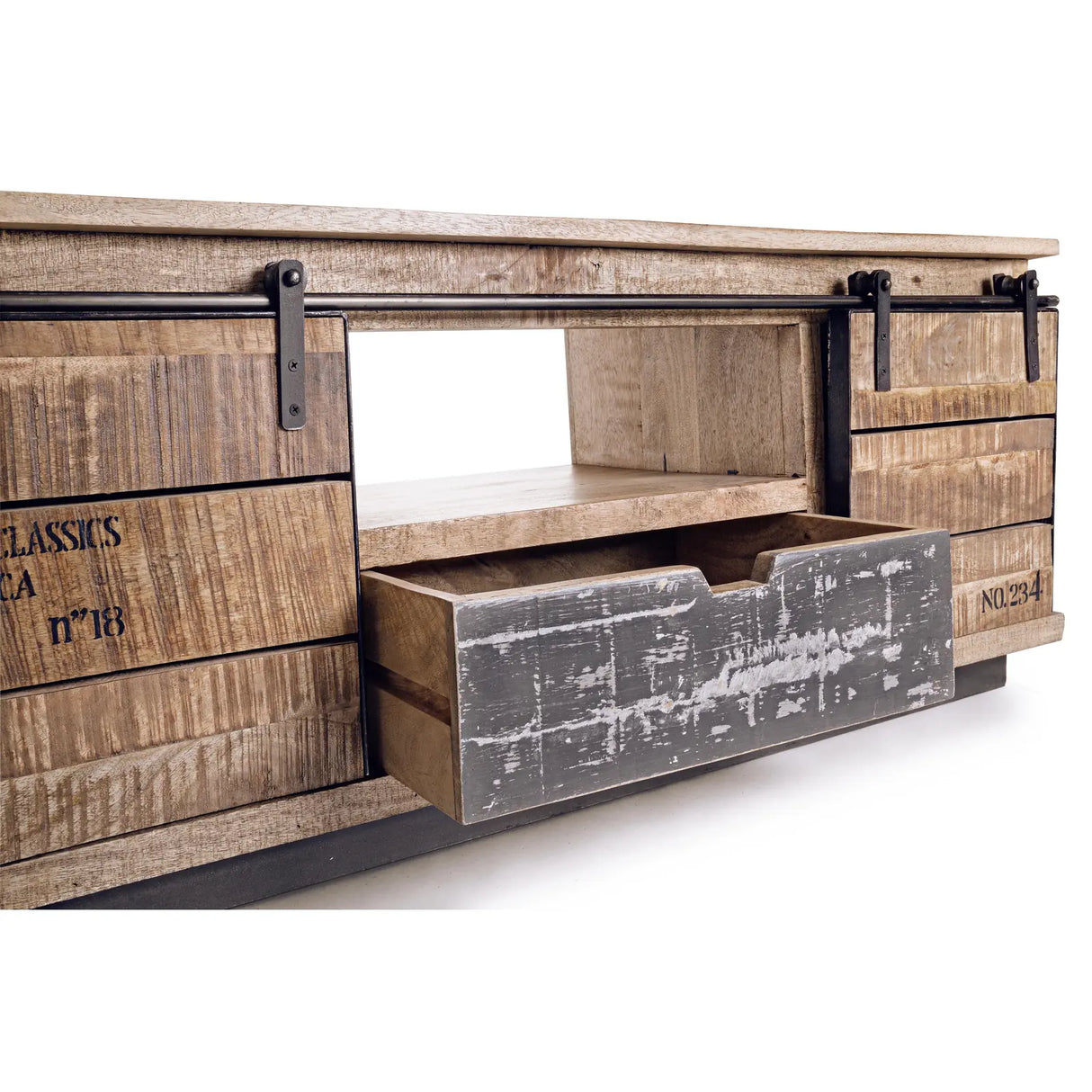 TV Sideboard Tudor mit 2 Türen und 1 Schublade - ZEN ZONE Furniture