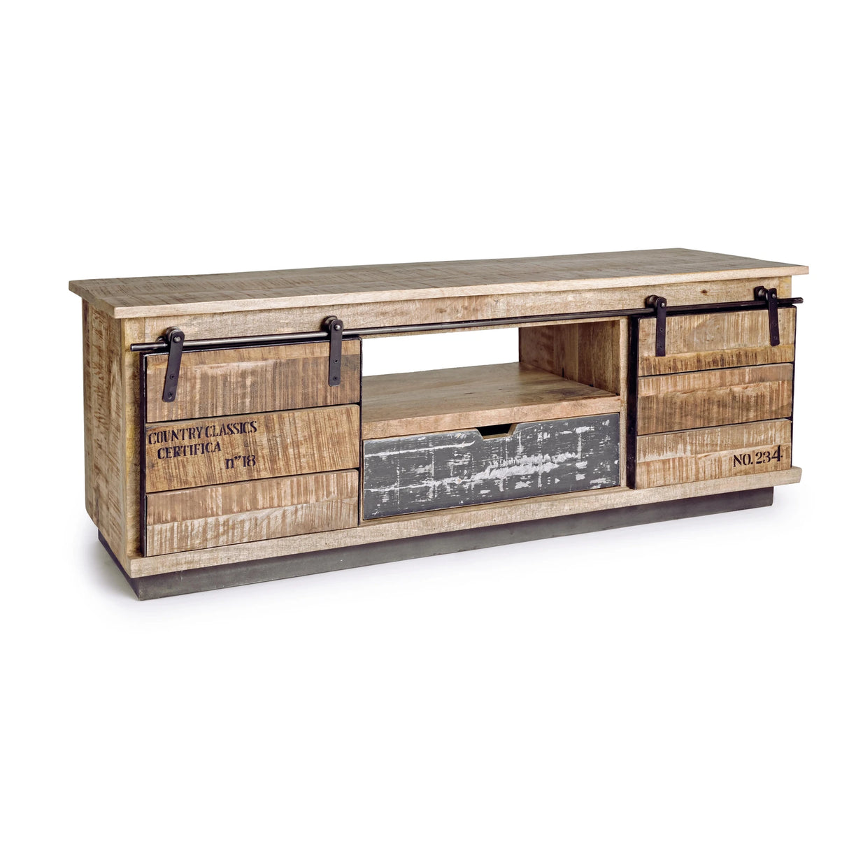 TV Sideboard Tudor mit 2 Türen und 1 Schublade - ZEN ZONE Furniture