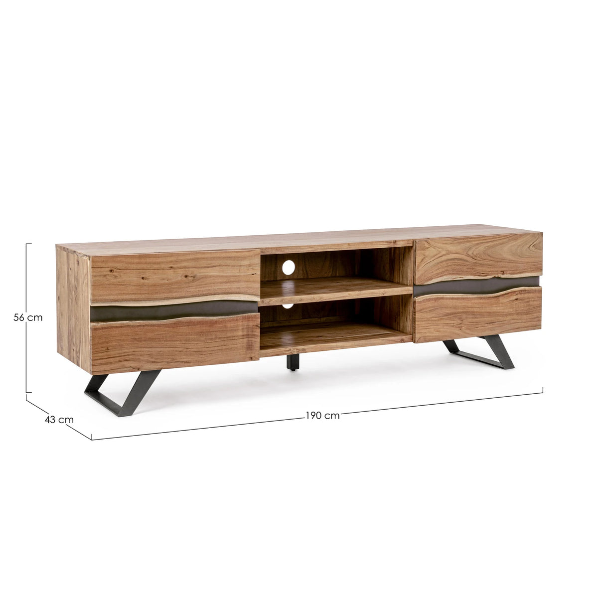 TV Sideboard mit 2 Türen Aron - ZEN ZONE Furniture