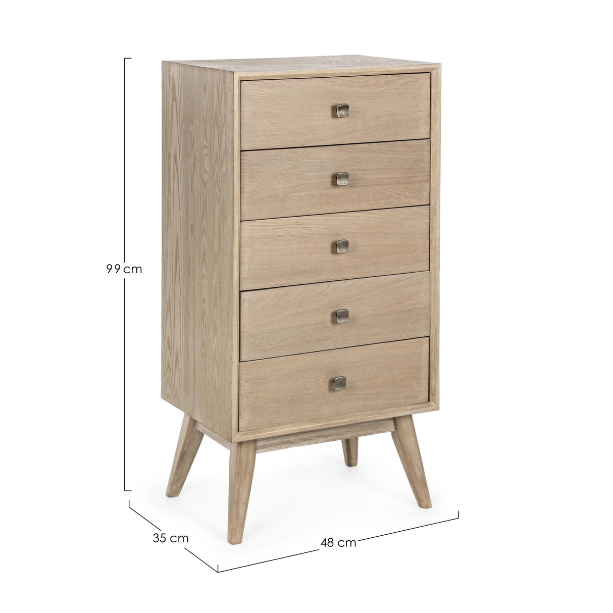 Kommode mit 5 Schubladen Alannis - ZEN ZONE Furniture