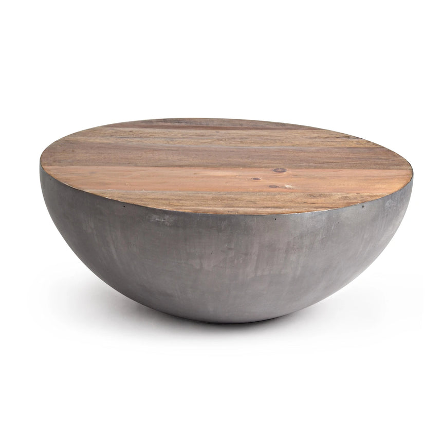 Couchtisch rund 90x90 Grau Lancaster - ZEN ZONE Furniture