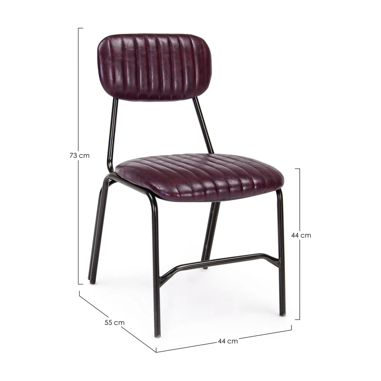 Debbie Stuhl Vintage Burgundy - ZEN ZONE Furniture
