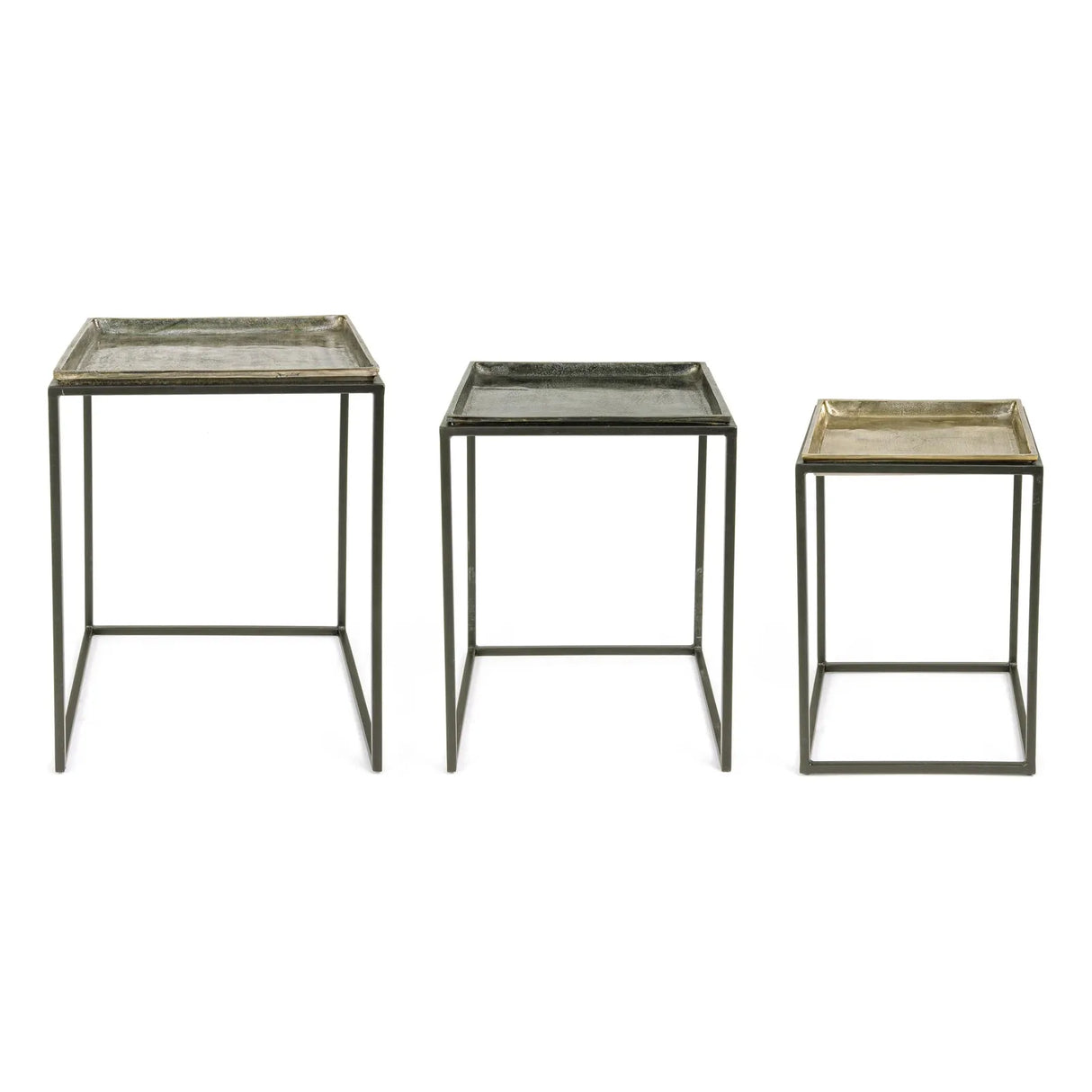 Amira Couchtisch Quadratisch Set 3-teilig - ZEN ZONE Furniture