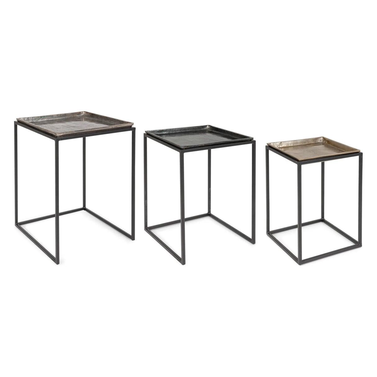 Amira Couchtisch Quadratisch Set 3-teilig - ZEN ZONE Furniture