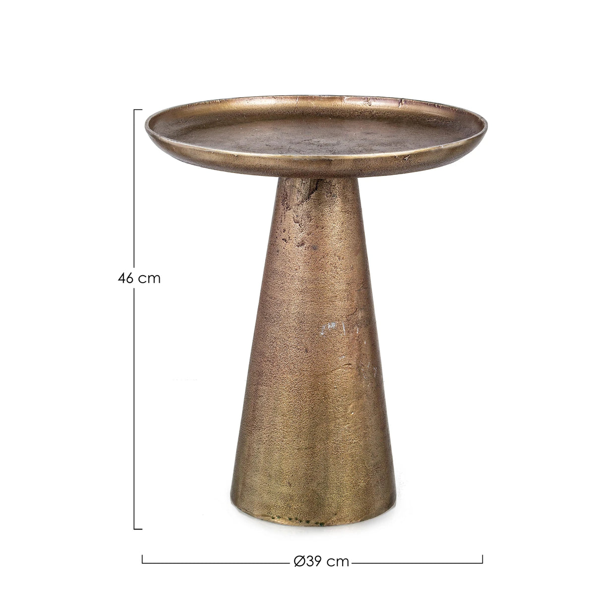 Beistelltisch 39x39 Kulvir Brass - ZEN ZONE Furniture