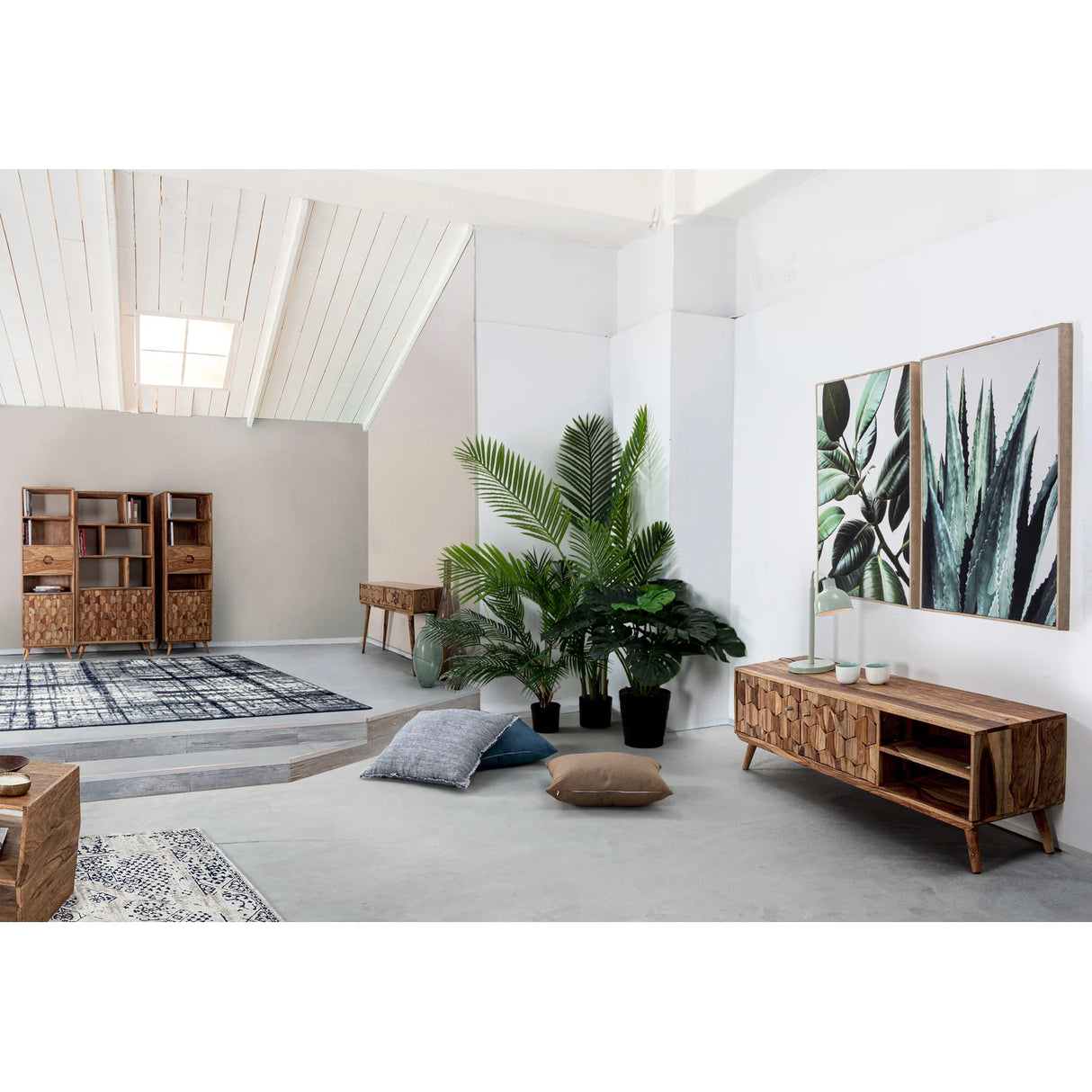 TV Sideboard Kant mit 2 Türen - ZEN ZONE Furniture