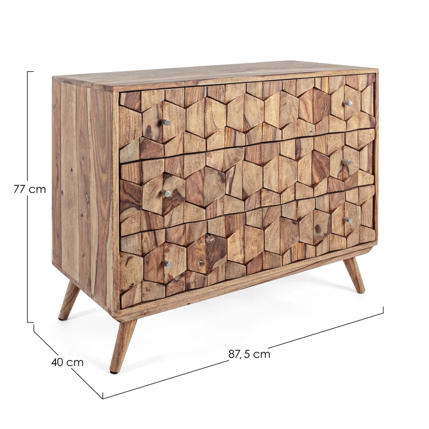 Kommode mit 3 Schubladen Kant - ZEN ZONE Furniture