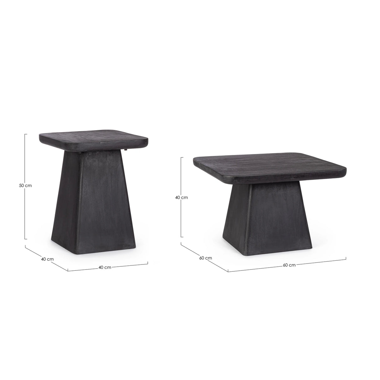 2er Set Couchtisch quadratisch Fuji - ZEN ZONE Furniture