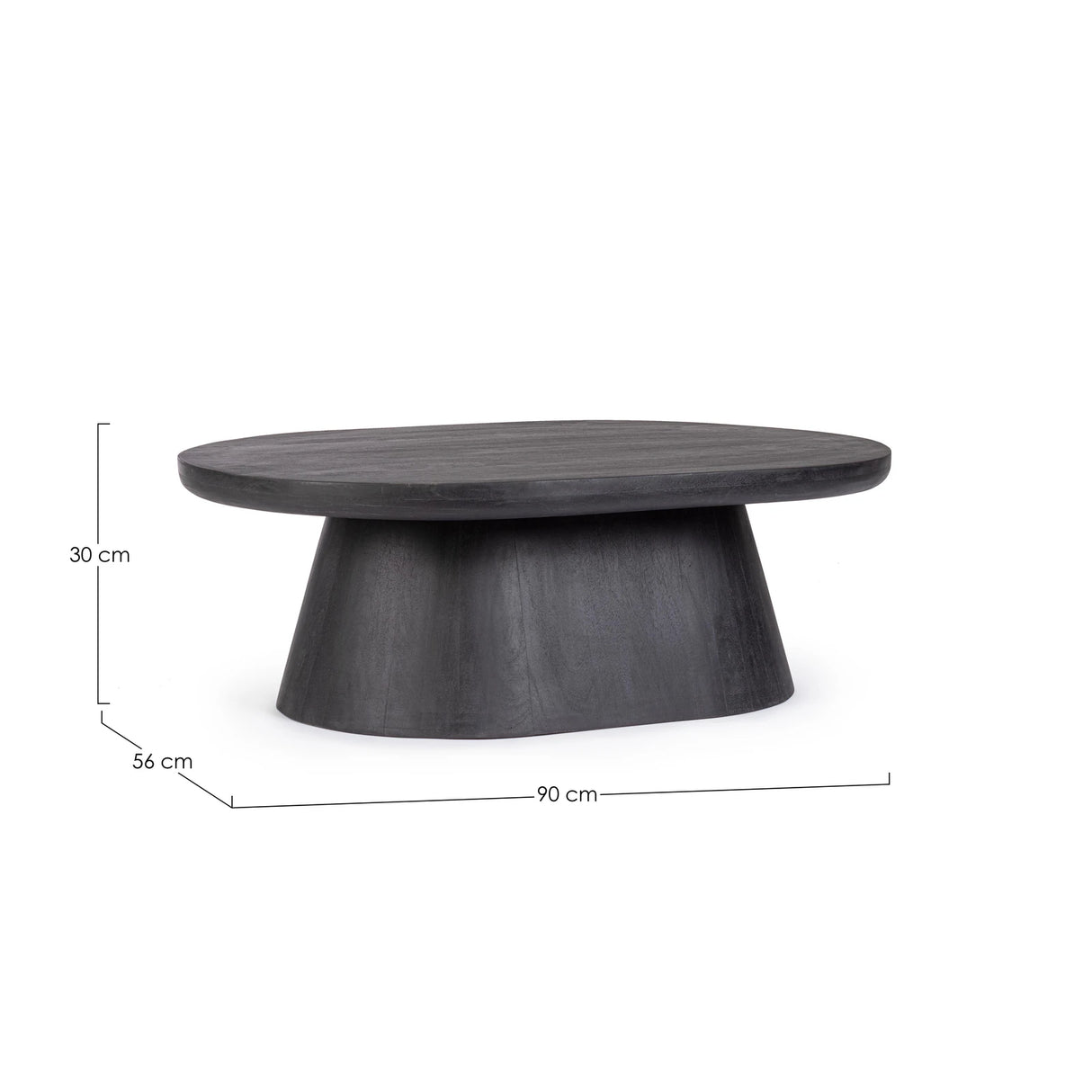Beistelltisch oval 90x65 Fuji - ZEN ZONE Furniture