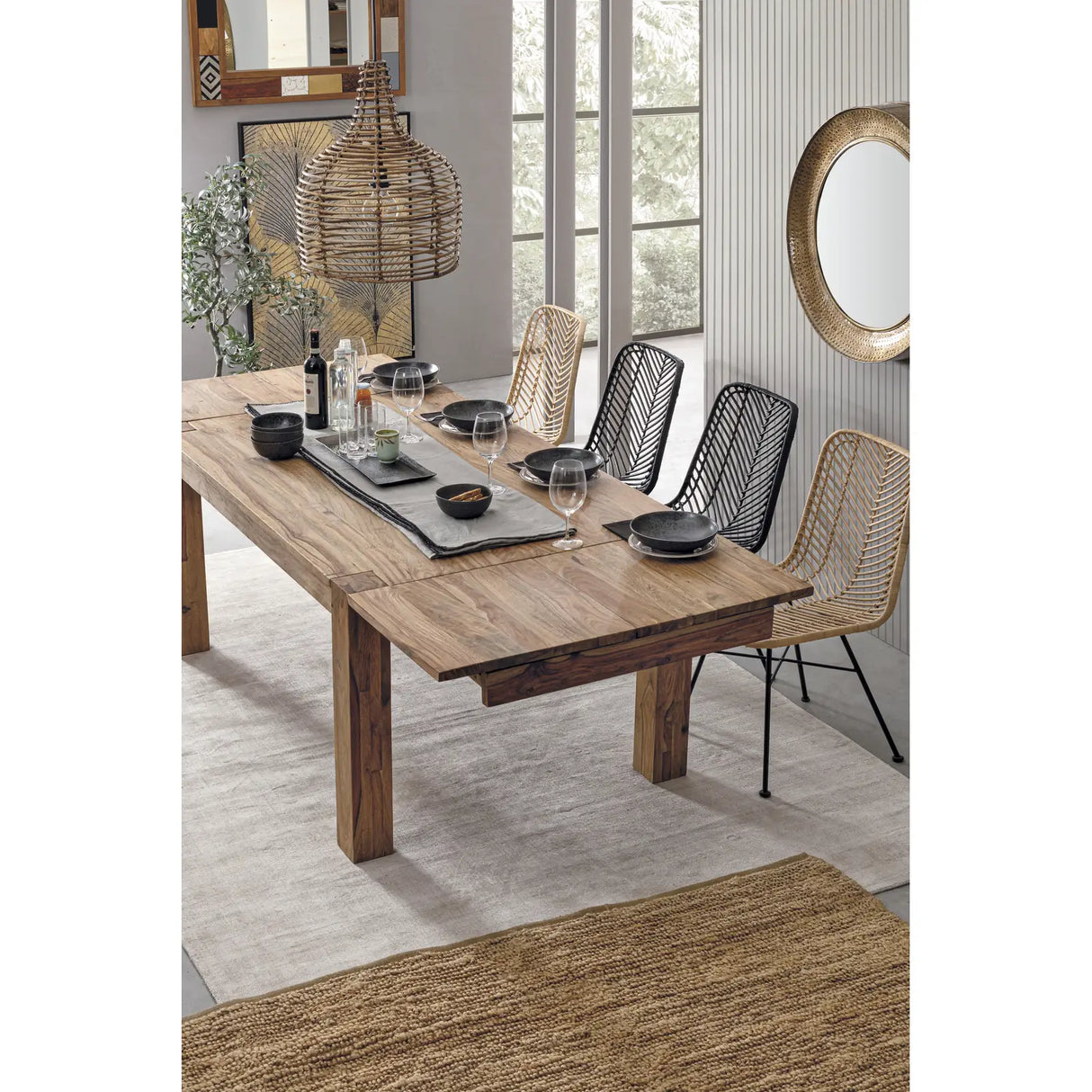 Esstisch ausziehbar 160-260x100cm Salford - ZEN ZONE Furniture