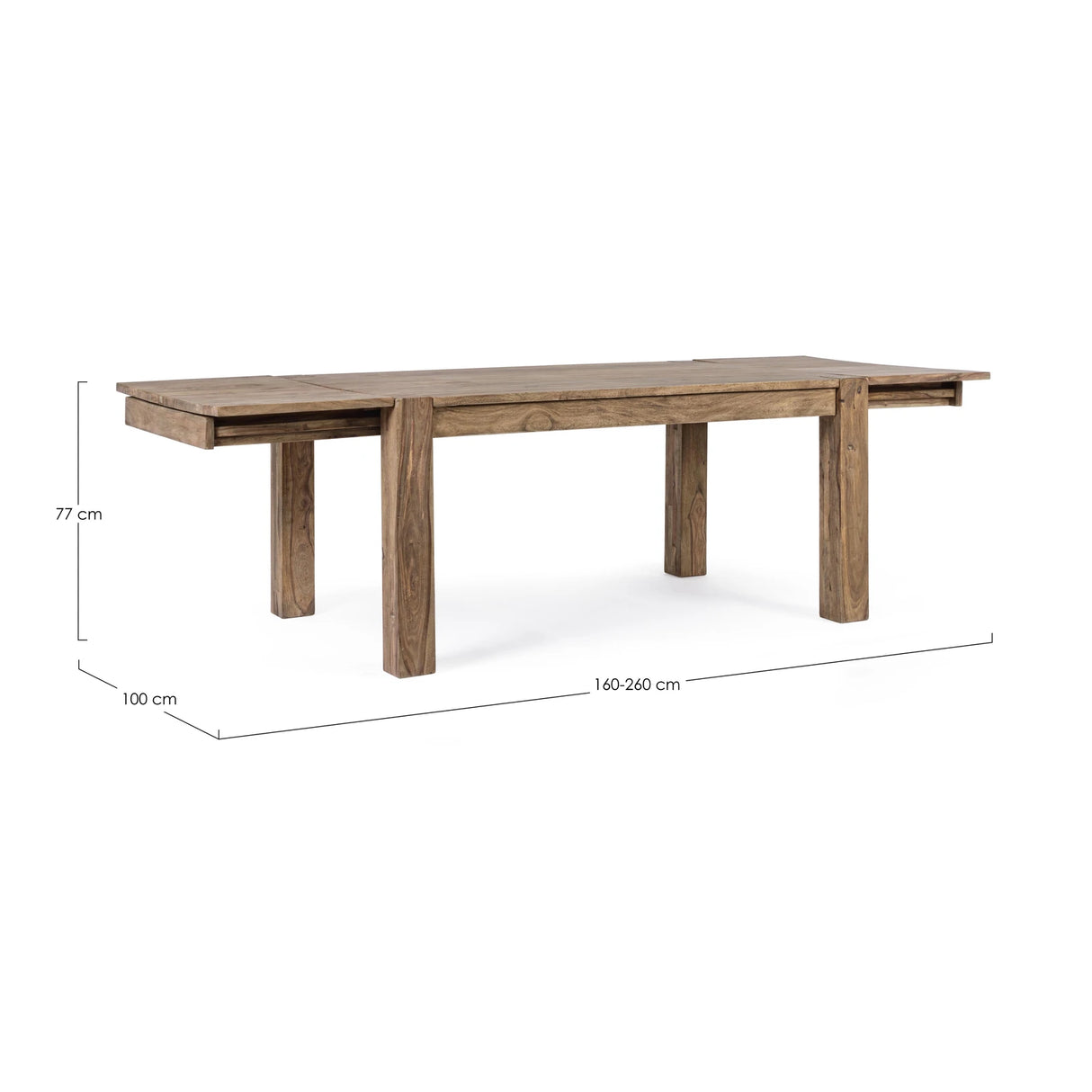 Esstisch ausziehbar 160-260x100cm Salford - ZEN ZONE Furniture