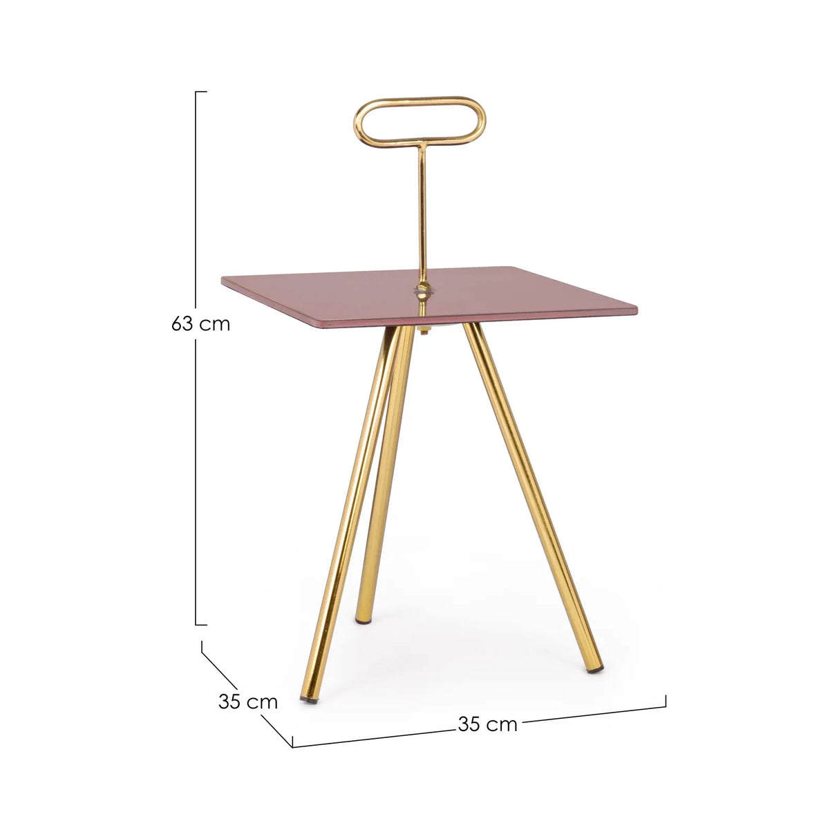 Inesh Couchtisch Orchidee quadratisch 35x35 cm - ZEN ZONE Furniture