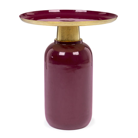 Beistelltisch 40.5x40.5 Nalima Burgundy - ZEN ZONE Furniture