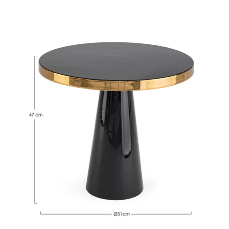 Beistelltisch 51x51 Nandika Schwarz - ZEN ZONE Furniture