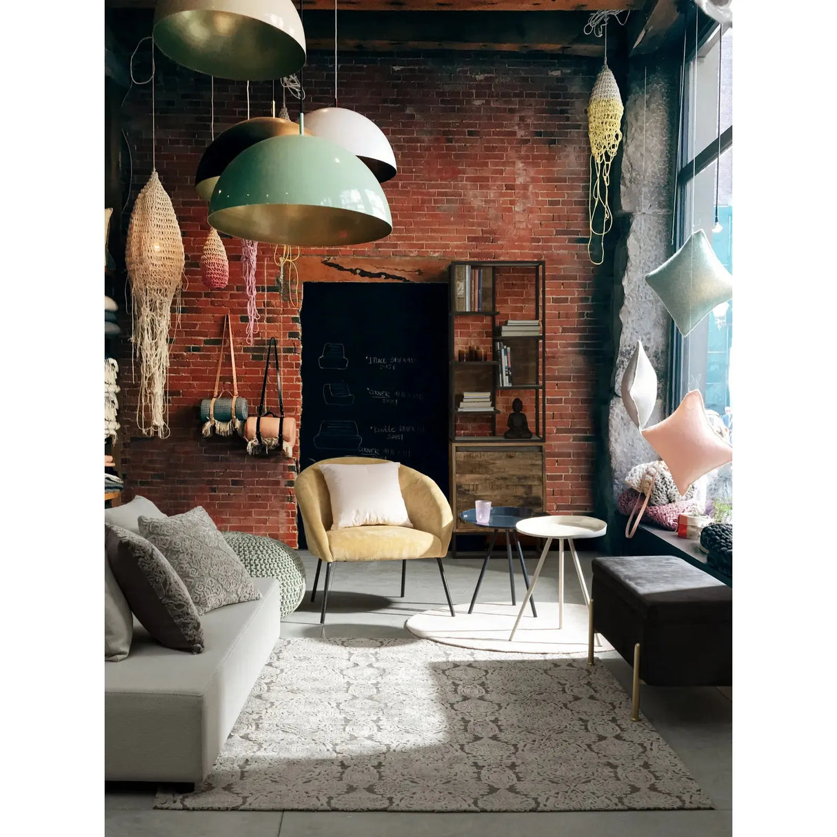 Anchita Couchtisch Creme 41 x 41 cm - ZEN ZONE Furniture