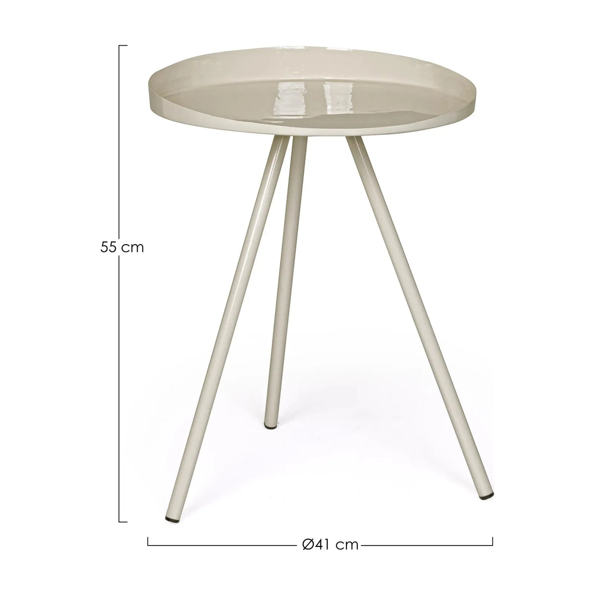 Anchita Couchtisch Creme 41 x 41 cm - ZEN ZONE Furniture