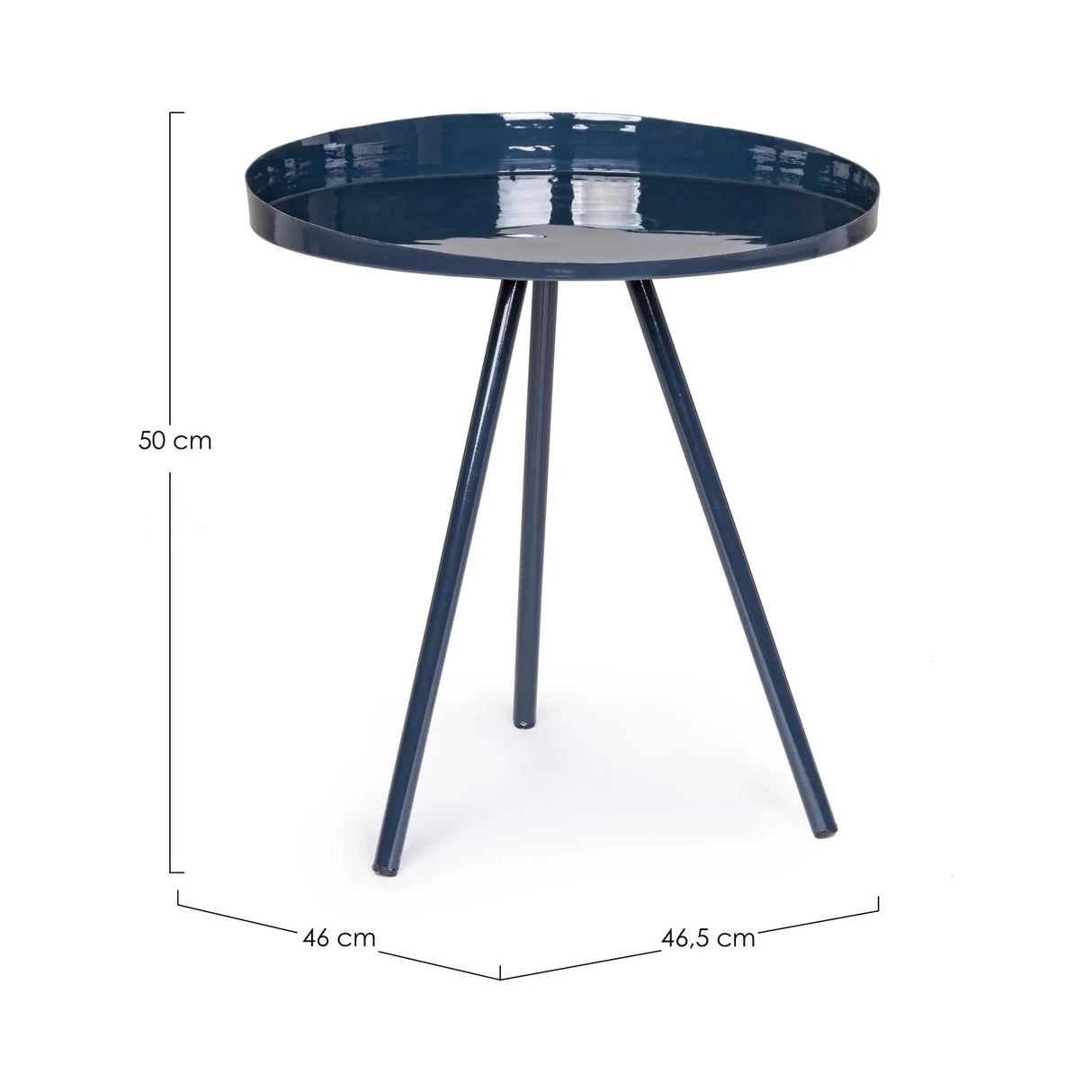 Anchita Couchtisch Blau 46.5 x 46.5 cm - ZEN ZONE Furniture