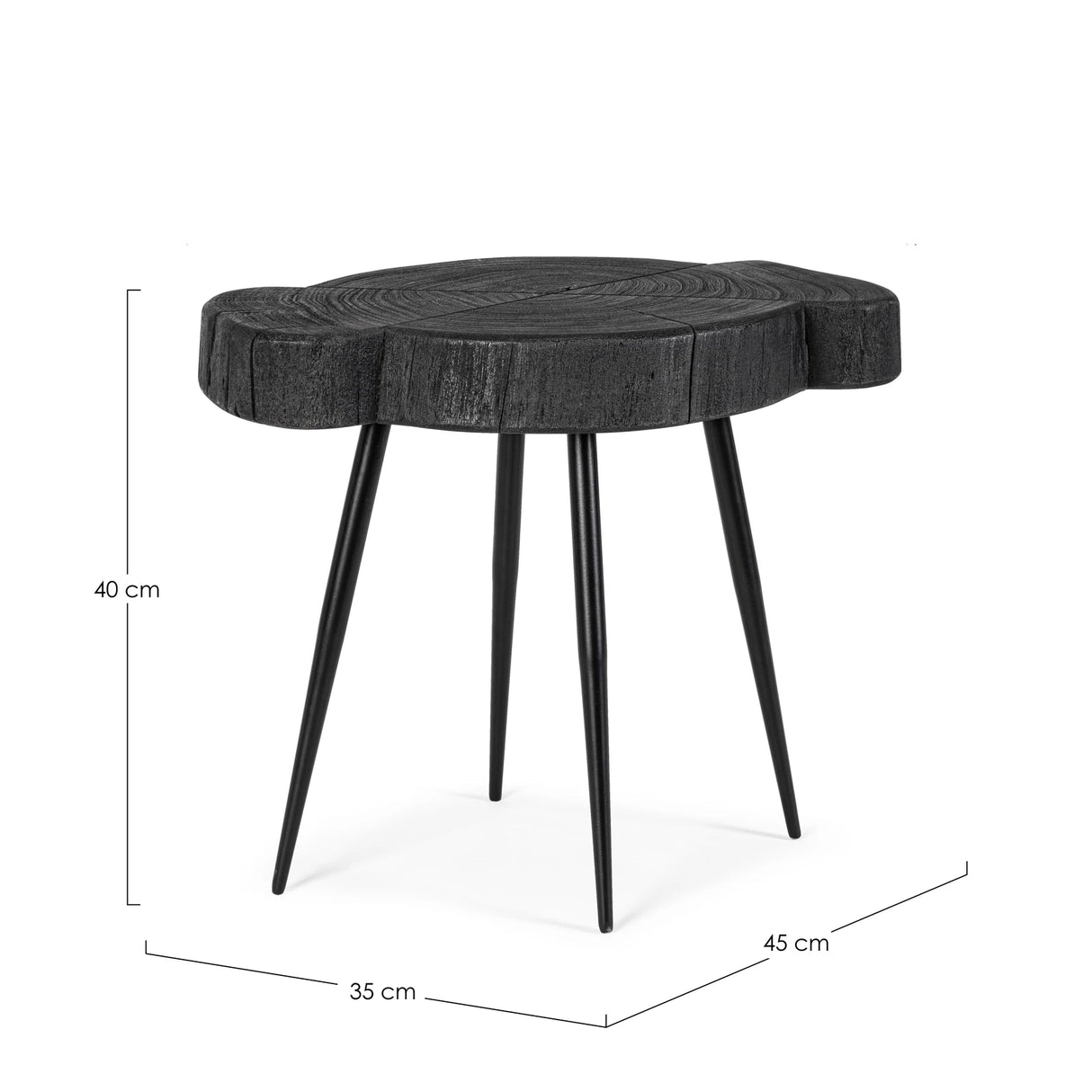 Beistelltisch Schwarz L Zaika - ZEN ZONE Furniture