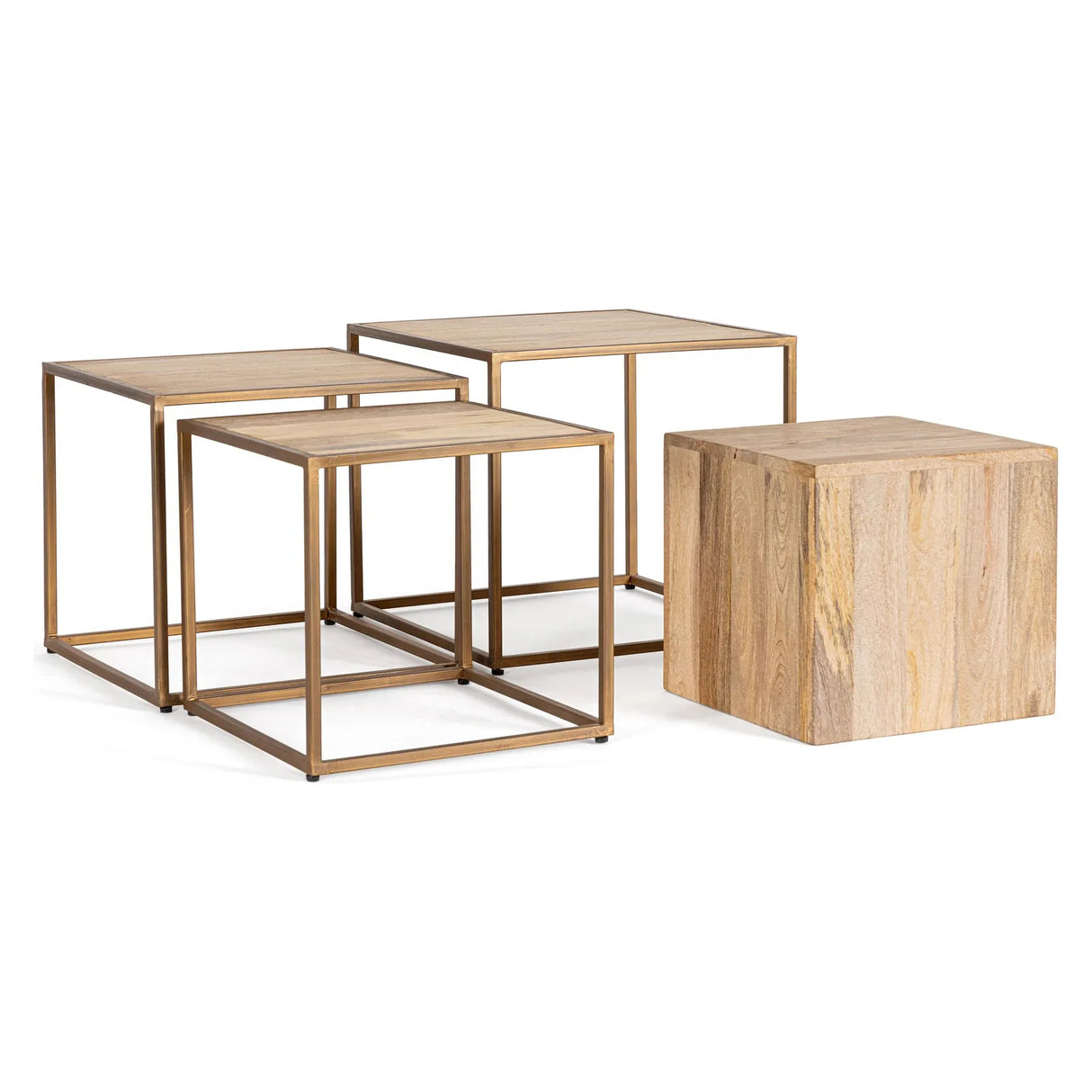 Jaidev Couchtisch 4er Set - ZEN ZONE Furniture