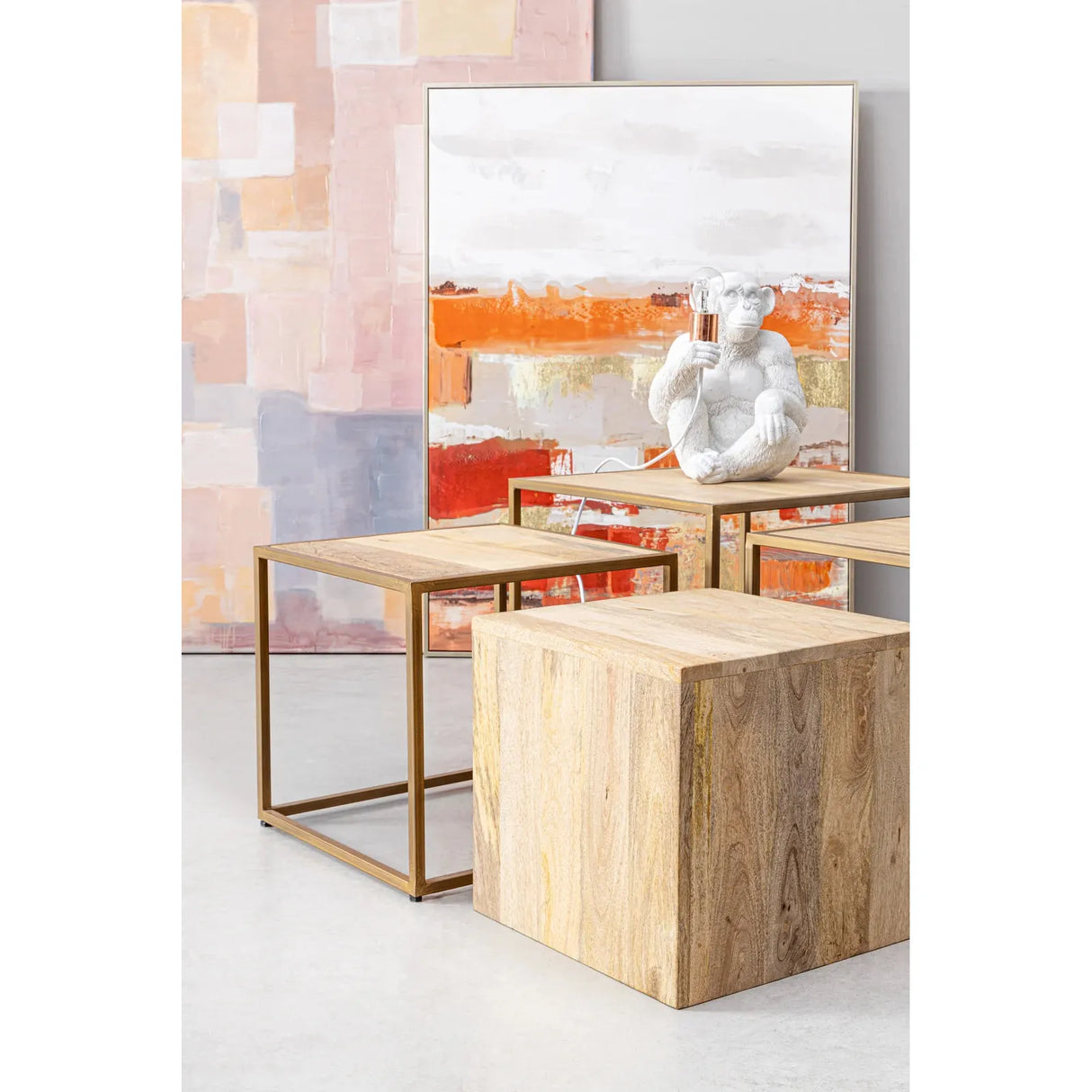 Jaidev Couchtisch 4er Set - ZEN ZONE Furniture