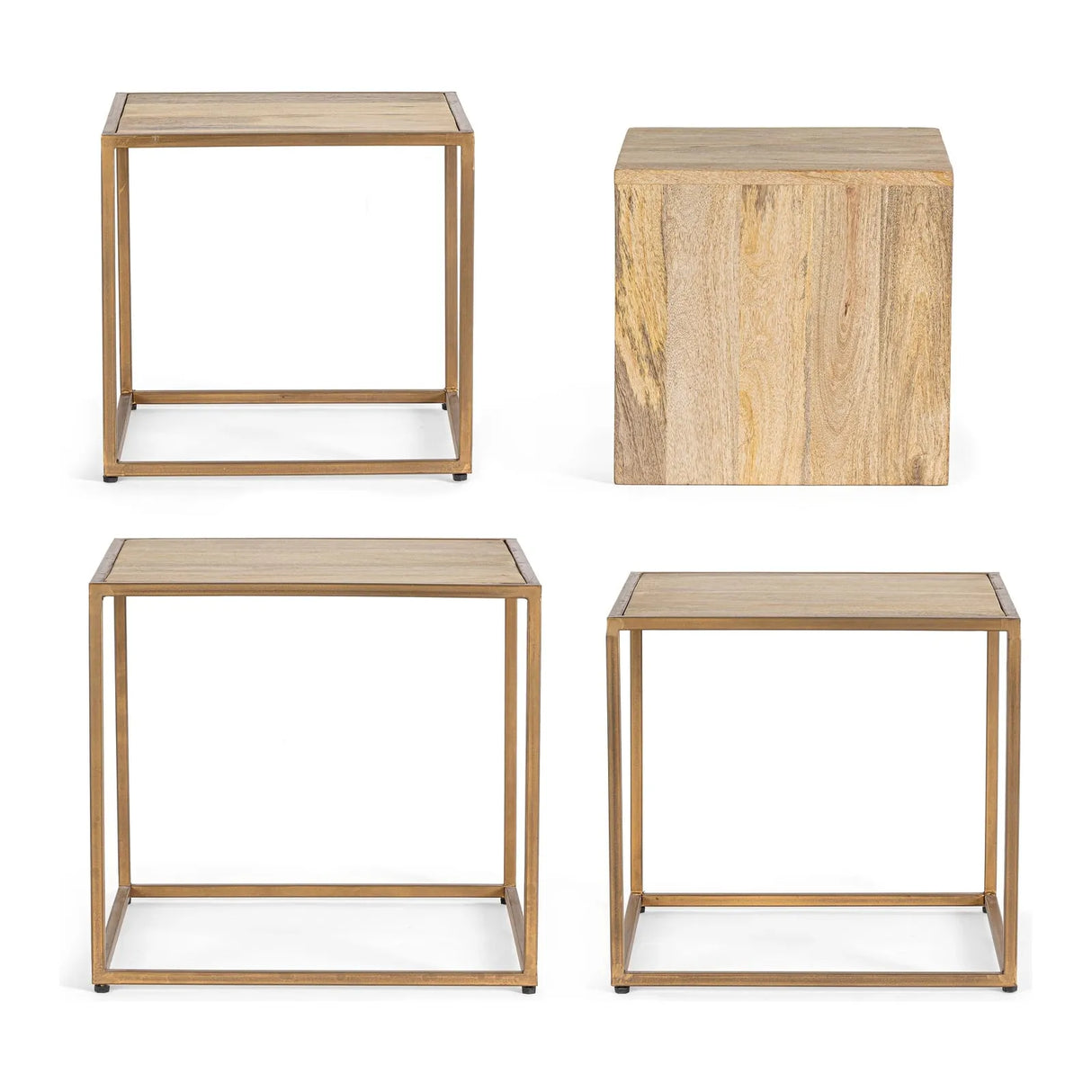 Jaidev Couchtisch 4er Set - ZEN ZONE Furniture