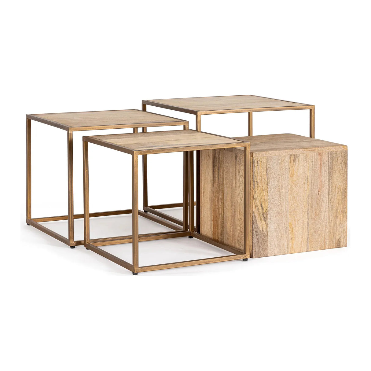 Jaidev Couchtisch 4er Set - ZEN ZONE Furniture