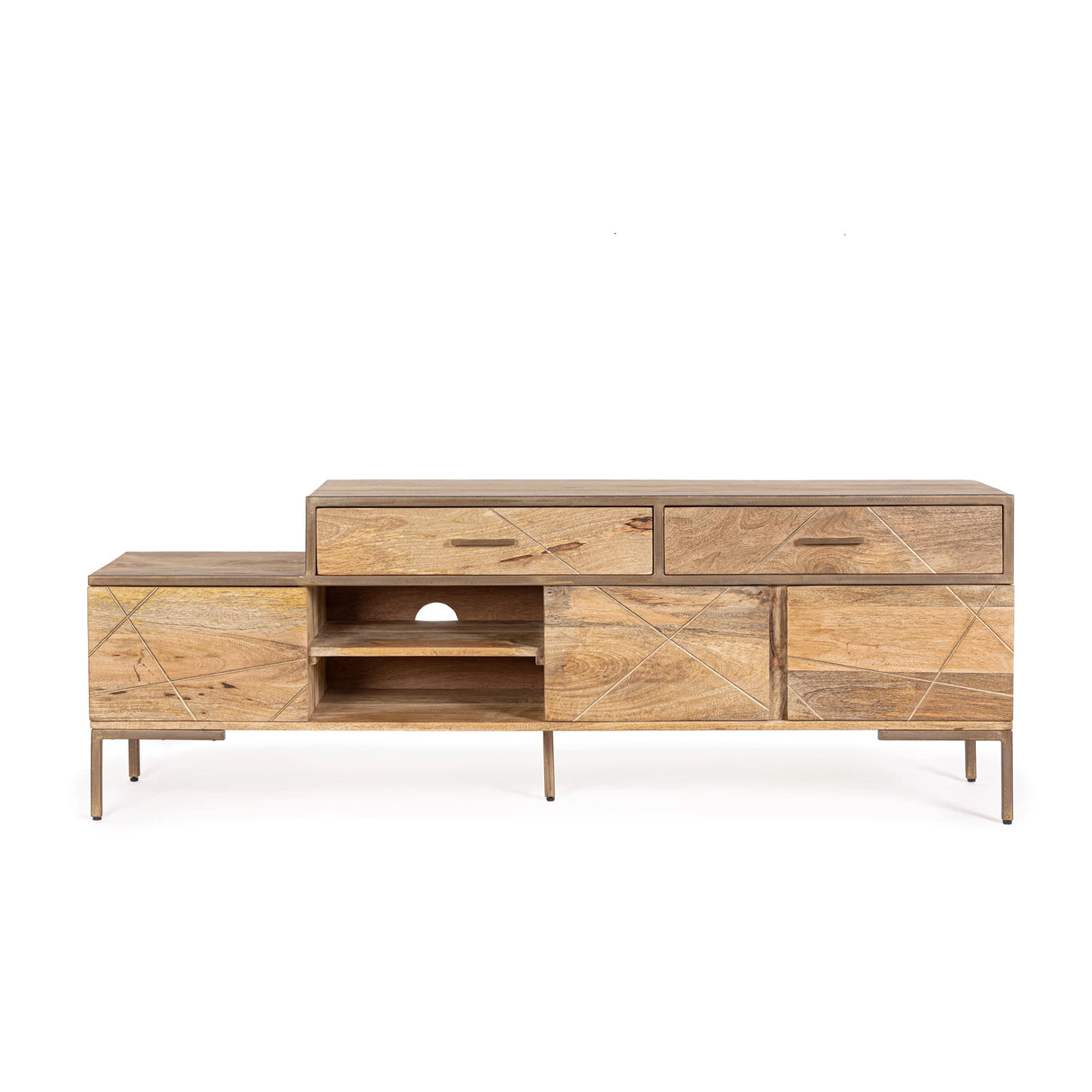 TV Sideboard Jaidev mit 3 Türen und 2 Schubladen - ZEN ZONE Furniture