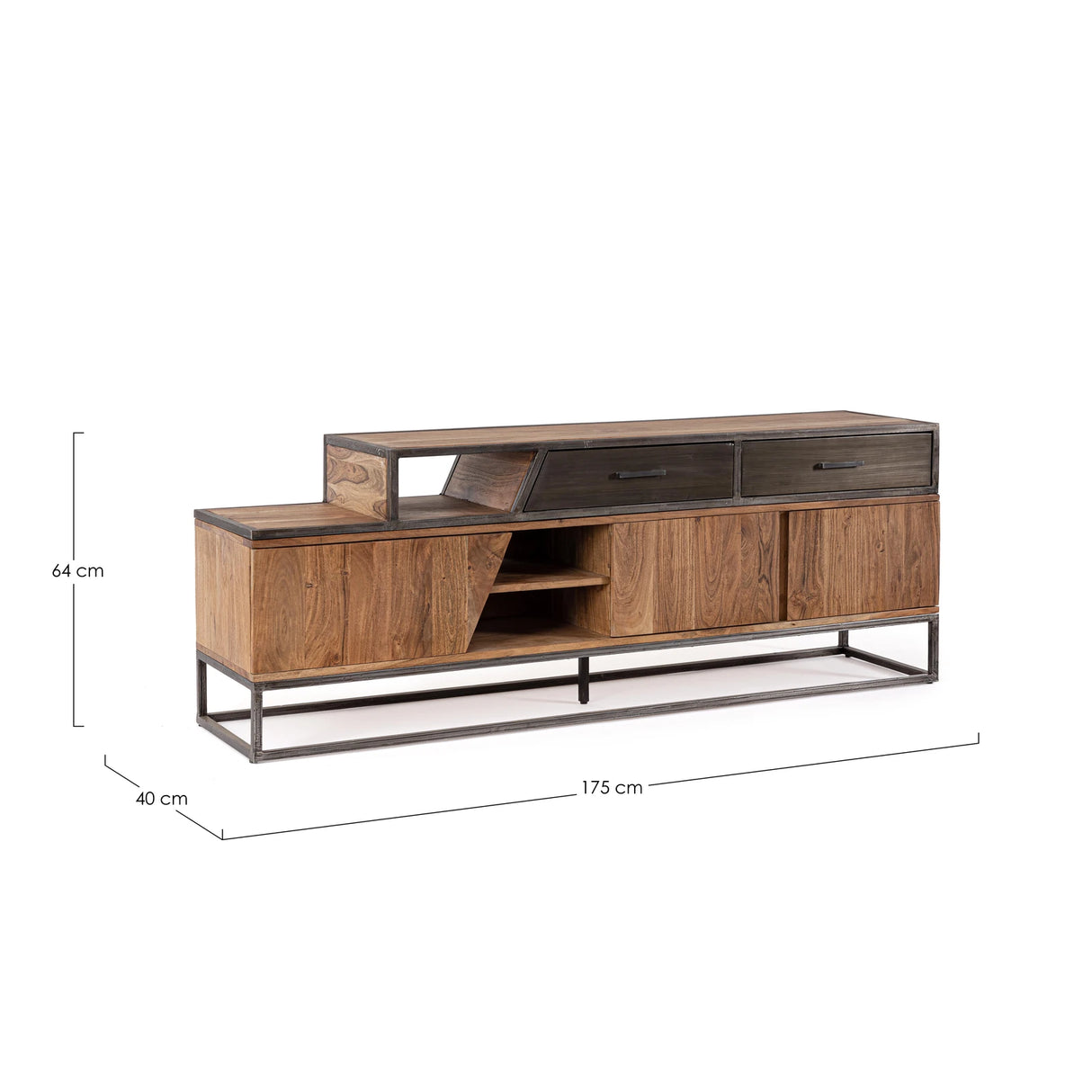 TV Sideboard Janak mit 3 Türen und 2 Schubladen - ZEN ZONE Furniture