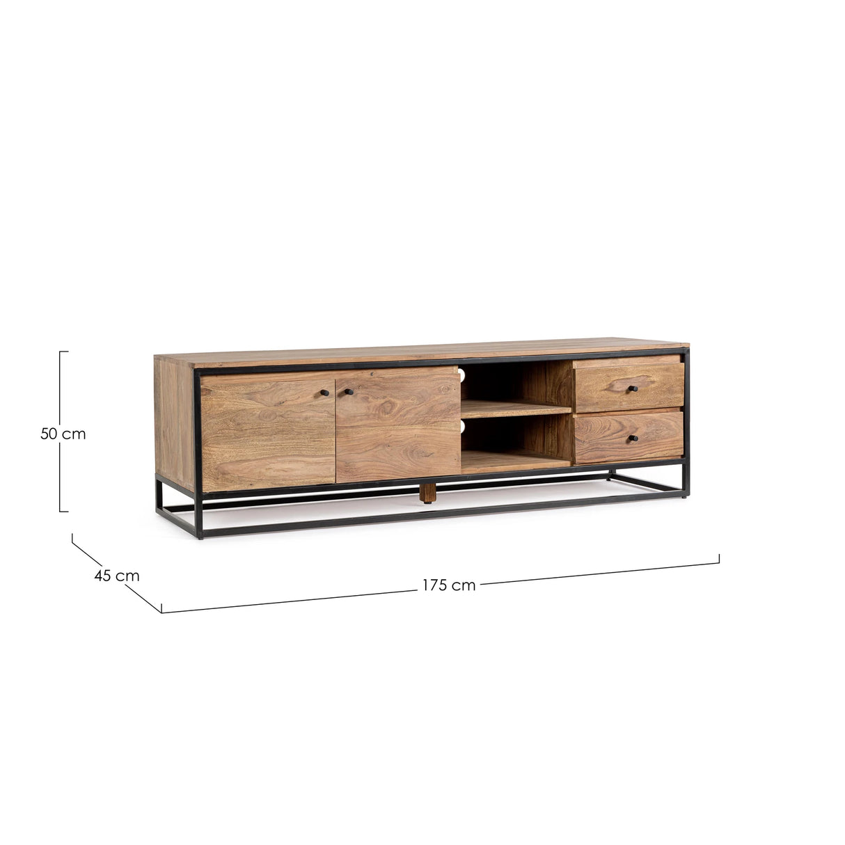 TV Sideboard Nartan mit 2 Türen und 2 Schubladen - ZEN ZONE Furniture
