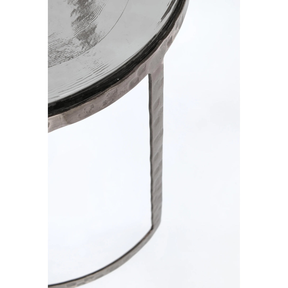 2er Set Couchtisch Nickel rund Zayla - ZEN ZONE Furniture