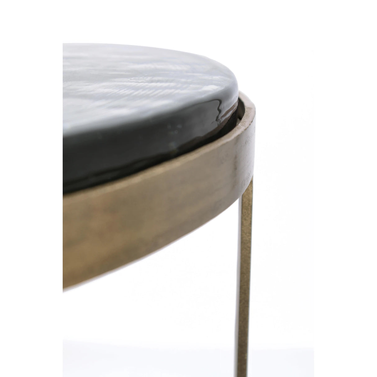 2er Set Couchtisch Messing rund YX54 Zayla - ZEN ZONE Furniture