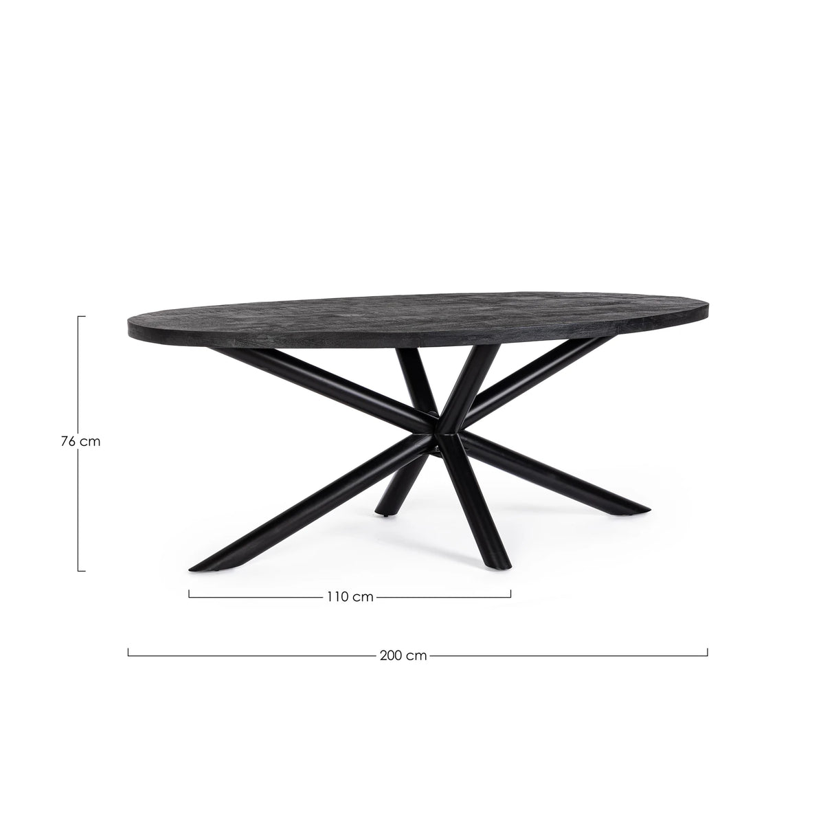 Esstisch Oval 200x110cm Hastings - ZEN ZONE Furniture