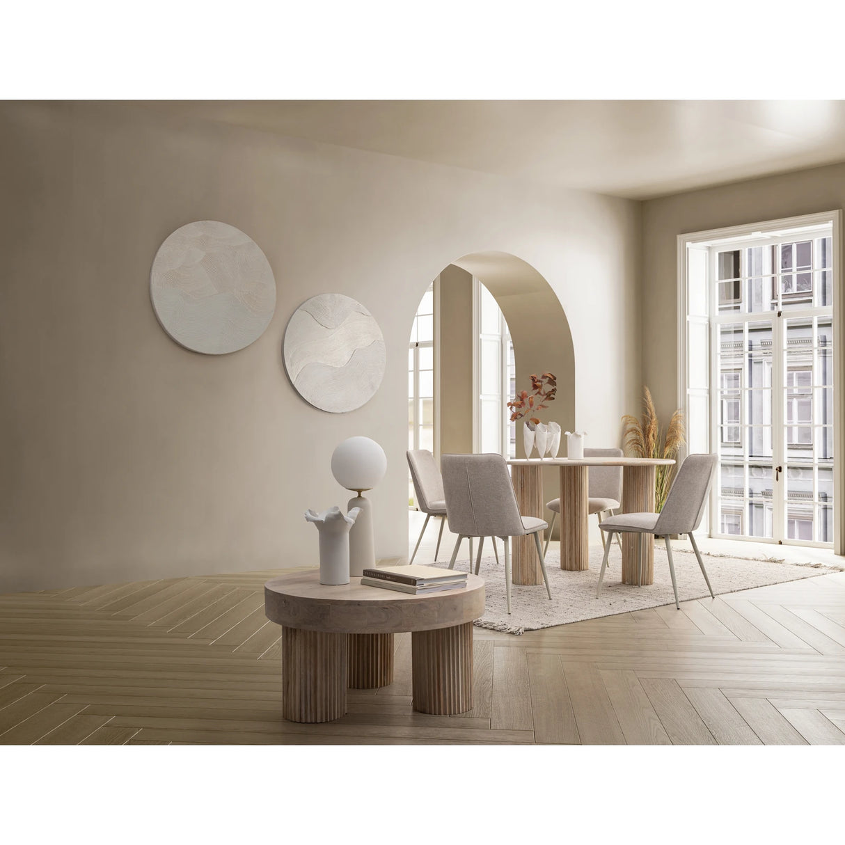 Esstisch Naturfarbe 120cm Dacca - ZEN ZONE Furniture